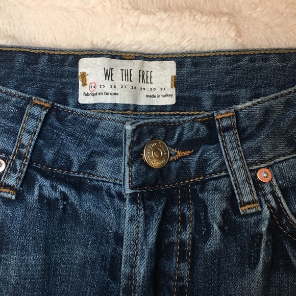 Free People Slim Boyfriend Jeans Sz 24&26 - Picture 5 of 8